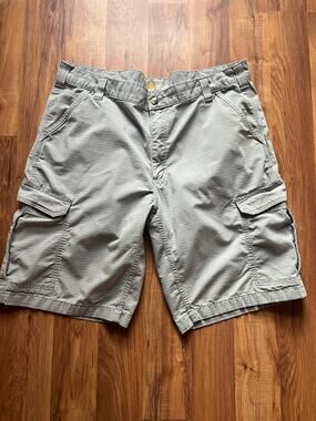 CARHARTT Shorts Men's 40 Gray Cotton Cargo Relaxed Fit
